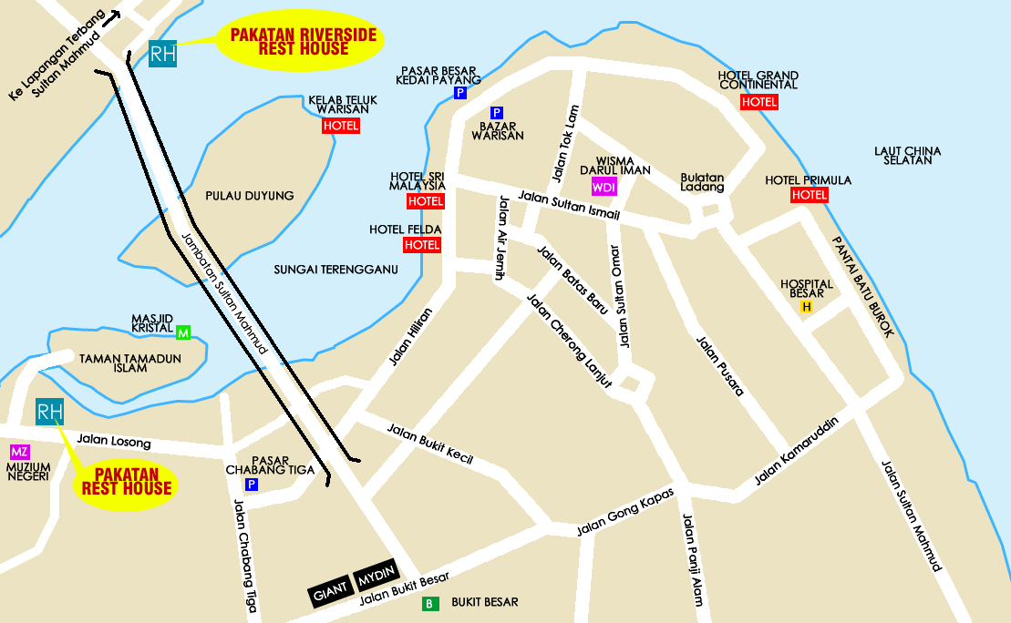 Map Kuala Terengganu